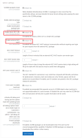 Enable direction AICC URL setting and Enable external AICC HACP setting